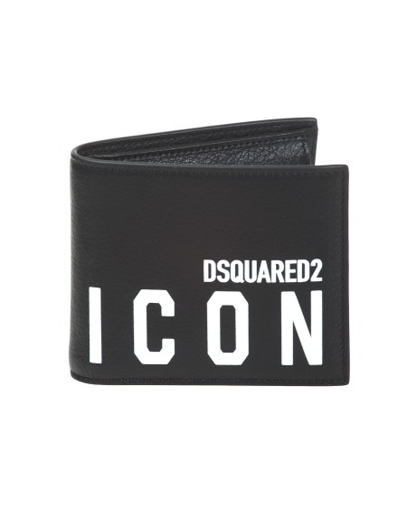 Shop DSQUARED2  Portafoglio: DSQUARED2 portafoglio in pelle.
Lettering intern "DSQUARED2"
Multi pocket.
Stampa lettering "DSQUARED2 ICON" sul davanti.
Dimensioni: 11 cm X 9 cm.
Composizione: 100% pelle.
Made in Italy.. WAM0015 12903205-M063